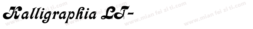 Kalligraphia LT字体转换